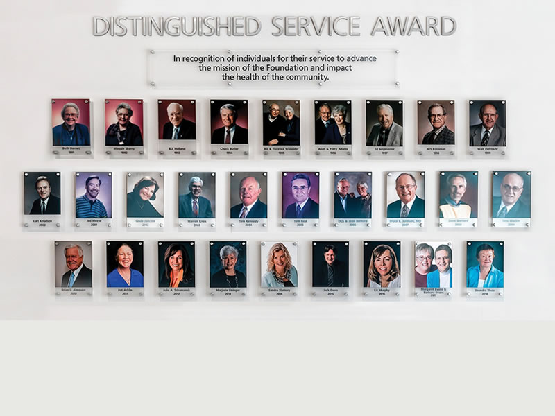 Distinguished Service Award Wall