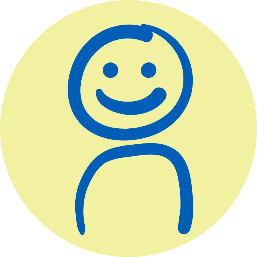 Line drawn smiley face placeholder